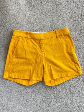 J. Crew Factory Golden Yellow High Rise Cotton 5" Shorts Size 2